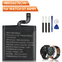 Original Replacement Watch Battery HB512627ECW+ For Huawei Watch GT 46MM Authentic Rechargeable Battery 420mAh With Free Tools