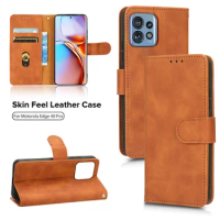 Leather Magnetic Flip Cover For Motorola Edge 40 Pro X40 30 Neo Ultra Fusion 5G Edge+ Moto X30 S30 Stand Card Slot Case Lanyard
