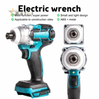 520N.m Brushless Electric Impact Wrench Cordless Driver LED Light Compatible With 18V Makita Battery Power Hand Tool