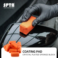 SPTA Car Crystal Plated Auto Nanoblock Paint Coating Sponge For Glass Film Tire Ceramic Detailing Applicator