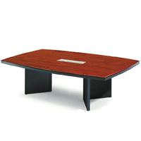 【 IS空間美學】YA全木皮優質花梨木色船型會議桌(W210) (2023-B-156-1) 辦公桌/會議桌/辦公家具