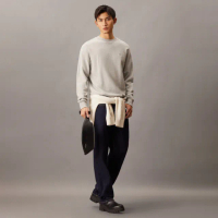【Calvin Klein】官方旗艦館 CK Monogram 標誌腰包 _黑色
