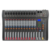 Wholesale 12 Channel Sound Audio Console Mixer Stage Controller Digital DJ Console Home KTV Audio Mixer