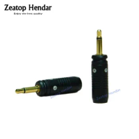 1Pair 1:1 DIY Custom Earphone 3.5mm 2Pole Mono Plug for Focal Clear Elear Elex Elegia Utopia Stellia Headphone Audio Connector