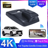 For Toyota Corolla Cross 2022 Front and Rear 4K Dash Cam for Car Camera Recorder Dashcam WIFI Car Dvr Recording Devices