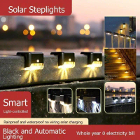 Hot sale of the same solar steps lamp outdoor wall fence bar, waterproof wall lamps decorated with L