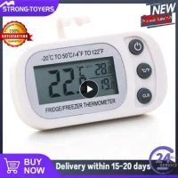 3PCS Fridge Thermometer Anti-humidity Refrigerator Freezer Electric Digital Thermometer Temperature Monitor LCD Display with
