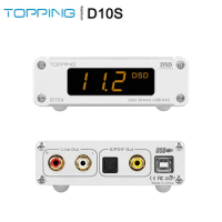 TOPPING D10s ES9038Q2M Digital USB DAC Amplifier AMP XMOS XU208 PCM 384kHz DSD256 HiFi Audio audirect