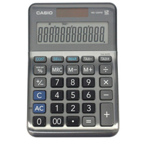CASIO 卡西歐 MS-120FM 桌上型計算機 12位數/一台入(促550) 太陽能稅率大字幕金屬面版 稅務計算 正版公司貨保固2年