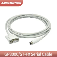 GP3000/ST-FX ST3000-FX For Proface GP3000 ST3301 Series HMI Touch Panel CA3-CBLFX-01 to Mitsubishi FX PLC Cable FX3U FX2N