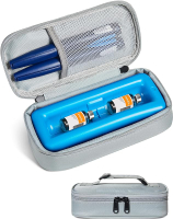 Insulin Cooler Travel Case for Vials & Pen - TSA Approved Portable Medication Case with Reusable Ice