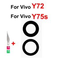 For Vivo Y72 Y75s 5G Rear Lens Glass Back Camera Lens Glass Replacement Parts