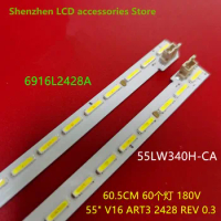 LED backlight strip for LG 55LW340C LC550EUE(FJ)(M1) 6916L2428A 6916L2429A 60.5CM　60LD　180V 100%NEW 3v