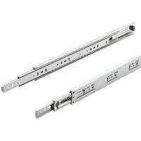【特力屋】德國海福樂 Hafele 內三節鋼珠緩衝滑軌25cm 附螺絲及Qrcode安裝影片(附螺絲及Qrcode安裝影片)
