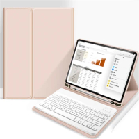 Tablet Keyboard Case for Apple iPad Air 5 Cover for Air 4 10.9 Bluetooth-compatible Keyboard for IOS With Pen Slot iPad Case