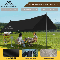 [ New Arrivals ] MOUNTAINHIKER (4.7m x 4.4m) Silver-coated folding sunshade camping tent, waterproof