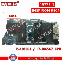 19775-1 i5-1035G1 / i7-1065G7 CPU Laptop Motherboard For Dell INSPIRON 5501 Mainboard CN 0TG76R 0WT9WW Test OK