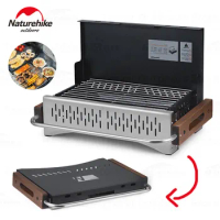 Naturehike Ultralight Table-Top Carbon Furnace No Installation Quick Open Outdoor Picnic Desktop BBQ Stove Travel Cook Box Grill