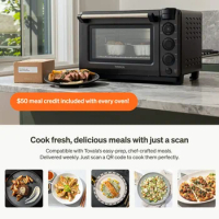 Tovala Smart Oven Pro, 6-in-1 Countertop Convection Oven - Steam, Toast, Air Fry, Bake, Broil, and Reheat - Smartphone Control S