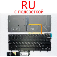 US Russian keyboard for DELL XPS 13 9370 9380 XPS 13-9370 13-9380 NSK-EN0BW laptop with backlit