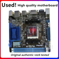 MINI ITX For ASUS F1A75-I Motherboard Socket FM1 DDR3 For AMD A75 A75M Original Desktop Mainboard SATA II Used Mainboard