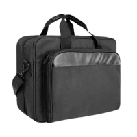 Women's Briefcase Laptop Bag Large-Capacity Laptop Storage Bag Padded Mobile Printer Carry Bag With Shoulder &amp; Trolley Strap