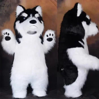260cm Huge Inflatable Siberian Husky dog Mascot Costume Fancy Dress Party Advertising Ceremony Animal carnival perform show prop