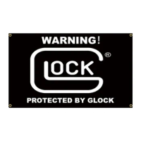 90*150cm Black Glock Flag Firearms Warning Protected
