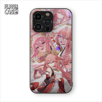 Casing HP Glossy Yae Miko Genshin Impact Untuk IPhone/Oppo/Samsung/Vivo/Realme/Xiaomi/Poco Softcase 