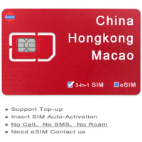 China SIM Card / eSIM ,China Hongkong Macao Prepaid Data Sim Card, China eSIM,4G 5G WIFI Unlimited Internet Data Plans Sim Card