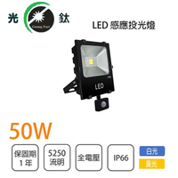 熱感應 投光燈 LED 50W 探照燈 投射燈 全電壓 白光/黃光 永光照明EW3-LED-50W-%-EU-1