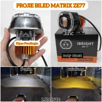 IBRIGHT - Projie Biled matrix 3inc ZE 77 body Black Plus Kipas pendingin high low putih kuning All W
