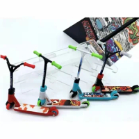 Mini Alloy Finger Scooter Model Interactive Finger Toy Novelty Sensory Activity Finger Scooter Skateboard Kit for Kids