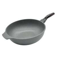 【金太郎】韓國製原石鑄造不沾IH深炒鍋34cm(不挑爐具/好清洗)