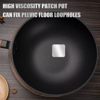 10Pcs/Set Repair Pot Patches Sticker Stop Leak Mend High Temperature Resistant Fix Metal Steel Z9F3
