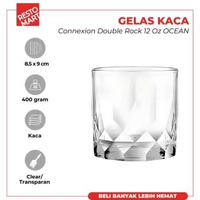 Gelas Connexion Double Rock 12oz OCEAN Kaca (2063101)