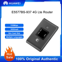 HUAWEI E5577BS-937 4G Lte Router Wireless Wifi Portable Modem Outdoor Hotspot Pocket Mifi 150mbps Sim Card Slot Repeater 3000mah
