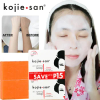 Kojie San Handmade Whitening Soap Skin Lightening Soap Bleaching Kojic Acid Glycerin Soap Deep Cleaning Brighten Skin 65g