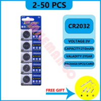 TIANQIU CR2032 Battery DL2032 ECR2032 BR2032 2032 CR 2032 3V Lithium Button Cell Coin Battery Long Lasting for Watch Remote
