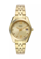 Fossil Fossil Women's Scarlette Analog Watch ( ES5338 ) - Quartz, Gold Case, Round Dial, 16 MM Gold Stainless Steel Band