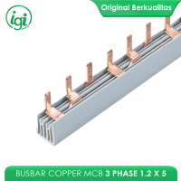 BUSBAR COPPER MCB 3P 1.2 x 5 / REL SISIR MCB TEMBAGA 3 PHASE INSCOM