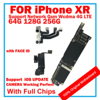 Fully Tested Authentic Motherboard For iPhone XR 64GB/128GB/256GB Original Mainboard With Face ID Cleaned iCloud Free Shipping