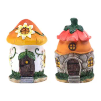 Miniature Landscape Fairy Garden Accessories Mini Mushroom Flower Pine Cone Bonsai Decor Toys Holiday Gifts Home Ornaments