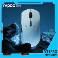 Rapoo Vt1pro Max Mouse Paw3950 2.4g Wireless Dual Mode Light Weight Mouse 4k 8k Mini Gaming Mouse For Pc Gamer Computer Gift