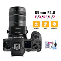 AstrHori 85mm F2.8 Macro Tilt Lens Full Frame Portrait Lens for SONY E Nikon Z Canon RF Panasonic Leica L Mount Cameras
