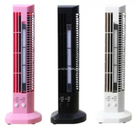 Bladeless Tower Fan Portable Desk Fan Standing Quiet Cooling Fan USB Table Fan Low Noise Bedroom Air Cooler Fan Dropship