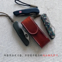 Hand Made Belt Leather Pouch Sheath for 111mm Victorinox Swiss Army Knife