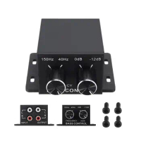 Auto Power Amplifier Practical RCA Output Interface Adjustable Bass Subwoofer Universal Crossover Controller