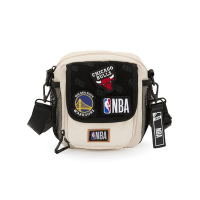 NBA 隊伍徽章 工裝 側背小包-淺卡其-3425170361
