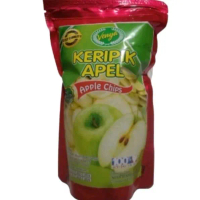 kripik  buah apel dan aneka buah sayur kering